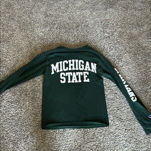 Champion Green Michigan State Long Sleeve Tee